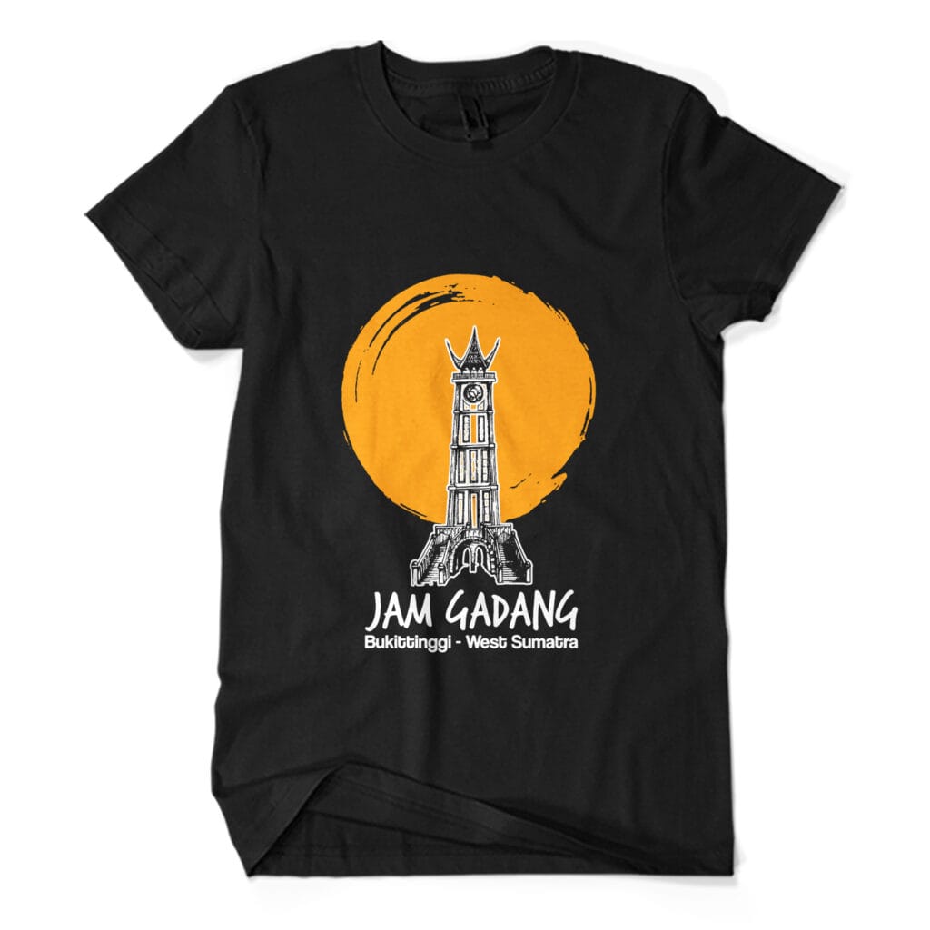 Kaos Bukittingi Jam Gadang