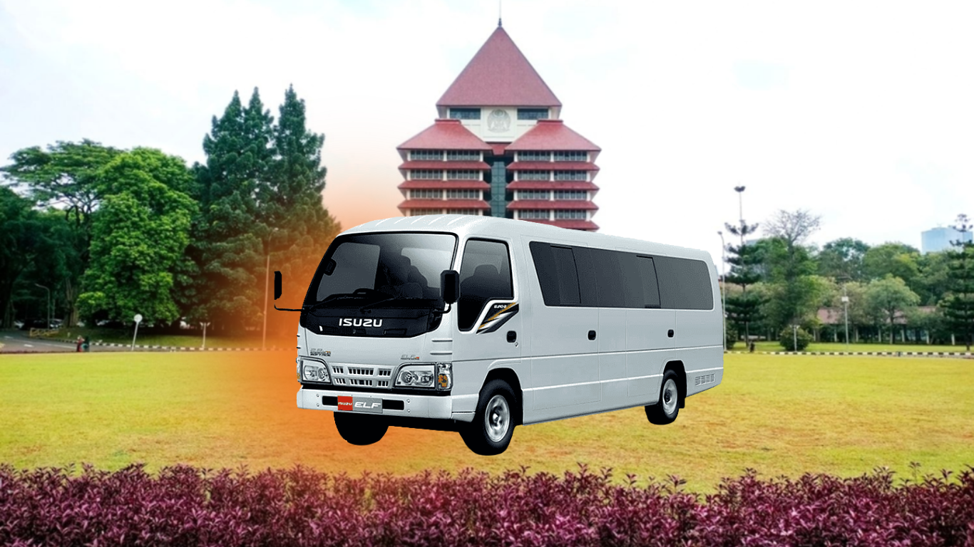 Rental ELF Depok VVIP Isuzu Giga NLR Euro 4 Standby Margonda Cinere Grand Depok City UI