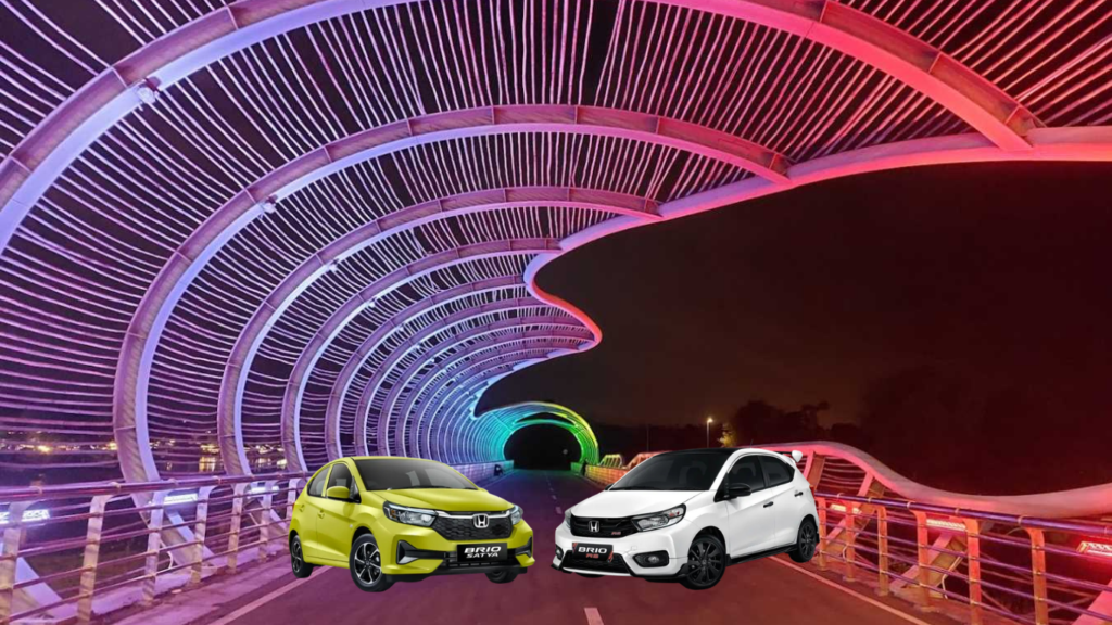 Sewa mobil Banyuwangi lepas kunci unit Brio murah untuk keliling kota dan Pantai Boom