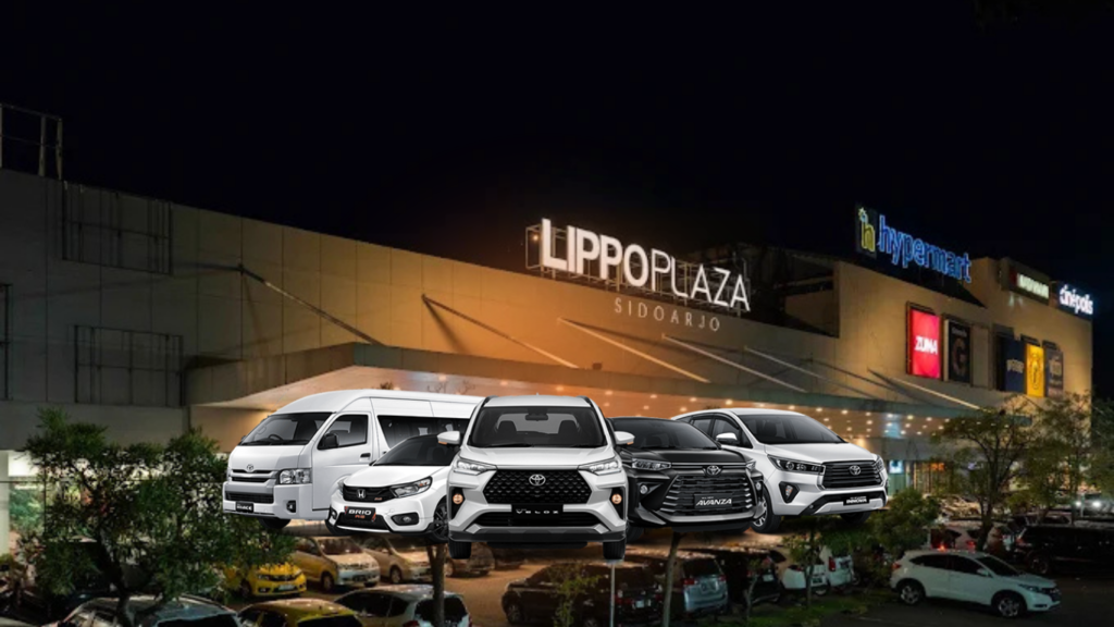 Sewa Mobil Sidoarjo Lepas Kunci untuk jalan-jalan ke Lippo Plaza Sidoarjo dan sentra industri tas Tanggulangin